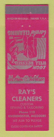 Matchbook Cover - Ray's Cleaners Tailors Knobnoster MO