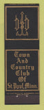 Matchbook Cover - Town and Country Club St Paul MN