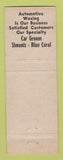 Matchbook Cover - Minit Car Wash Oak Park IL