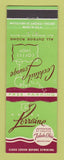 Matchbook Cover - Hotel Lorraine Toledo OH