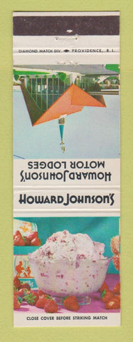 Matchbook Cover - Howard Johnson's Motor Lodges Ice Cream