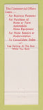 Matchbook Cover - Commercial Banking and Trust Company Parkersburg VA