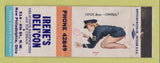 Matchbook Cover - Iren's Deli New Philadelphia OH pinup WORN