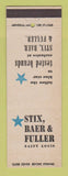Matchbook Cover - Stix Baer Fuller St Louis MO Store