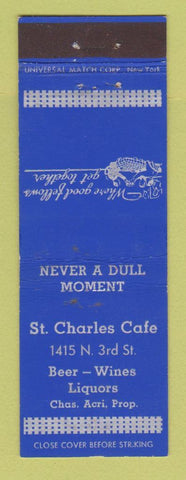 Matchbook Cover - St Charles Cafe