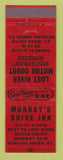 Matchbook Cover - Murray's Drive Inn Bowling Green KY Lost River Motel RED