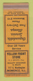 Matchbook Cover - Yellow Front Store Momence IL WEAR