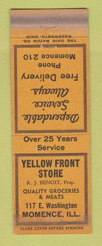 Matchbook Cover - Yellow Front Store Momence IL WEAR