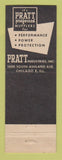 Matchbook Cover - Pratt Mufflers Bobro Products Newark NJ