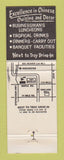 Matchbook Cover - Monjinlau Chinese Restaurant Troy MI