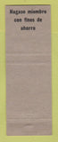 Matchbook Cover - Ahorre COOP Bank Puerto Rico?