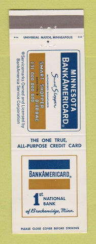 Matchbook Cover - Bank Americard Breckenridge MN