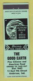 Matchbook Cover - The Good Earth Chinese Restaurant Anderson IN