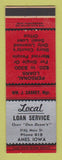 Matchbook Cover - Local Loan Service Ames IA