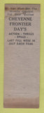 Matchbook Cover - Cheyenne Hardware WY Frontier Days WORN