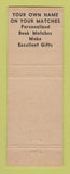 Matchbook Cover - GW Thomas Book Matches Council Bluffs IA
