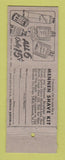 Matchbook Cover - Mennen Shave Cream Skin Bracer After Shave