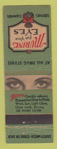Matchbook Cover - Murine Eye Drops Cleaners