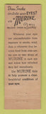 Matchbook Cover - Murine Eye Drops Cleaners