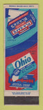 Matchbook Cover - Ohio Brand Blue Label Razor Blades WEAR
