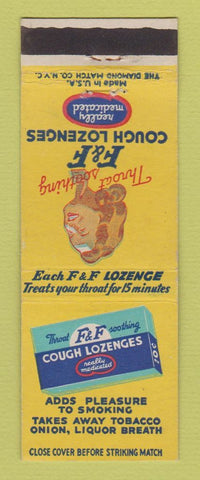 Matchbook Cover - F&F Cough Drops