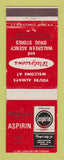 Matchbook Cover - Walgreen's Drug Stores Aspirin DD Bean