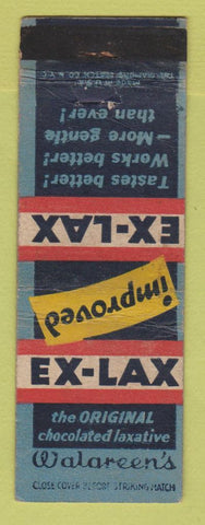 Matchbook Cover - Ex Lax Laxative WEAR