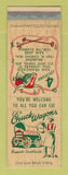 Matchbook Cover - Chuck Wagon Restaurant San Francisco Belmont San Jose CA