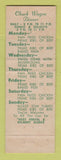 Matchbook Cover - Chuck Wagon Restaurant San Francisco Belmont San Jose CA