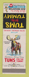 Matchbook Cover - Tums Antacid Canadian Moose