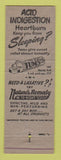 Matchbook Cover - Tums Antacid African Zebra