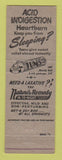 Matchbook Cover - Tums Antacid Brown Bear