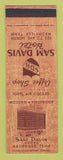 Matchbook Cover - Sam Davis Hotel Nashville TN