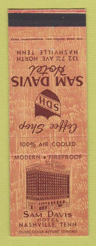 Matchbook Cover - Sam Davis Hotel Nashville TN