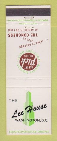 Matchbook Cover - Lee House Hotel Washington DC Albert Pick