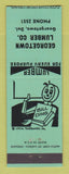 Matchbook Cover - Georgetown Lumber Company Georgetown DE