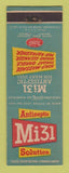 Matchbook Cover - Mi 31 Antiseptic