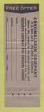 Matchbook Cover - Creozets Creomulsion Cough Medicine