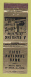 Matchbook Cover - First National Bank Wyanet IL