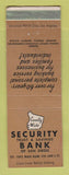 Matchbook Cover - Security Trust Savings Bank San Diego CA WEAR