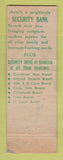 Matchbook Cover - Security Trust Savings Bank San Diego CA WEAR