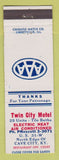 Matchbook Cover - Twin City Motel Cave City KY