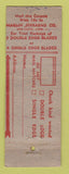 Matchbook Cover - Marlin Razor Blades Firearms Guns New Haven CT WEAR