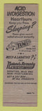 Matchbook Cover - Tums Antacid American Buffalo