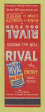 Matchbook Cover - Rival Dog Food Chicago IL