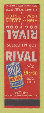 Matchbook Cover - Rival Dog Food Chicago IL