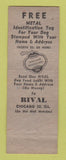 Matchbook Cover - Rival Dog Food Chicago IL