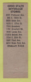 Matchbook Cover - Ohio State Beverage Liquor Cleveland OH