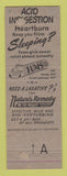 Matchbook Cover - Tums Antacid Mourning Dove Duck