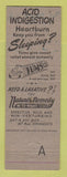 Matchbook Cover - Tums Antacid Pintail Duck